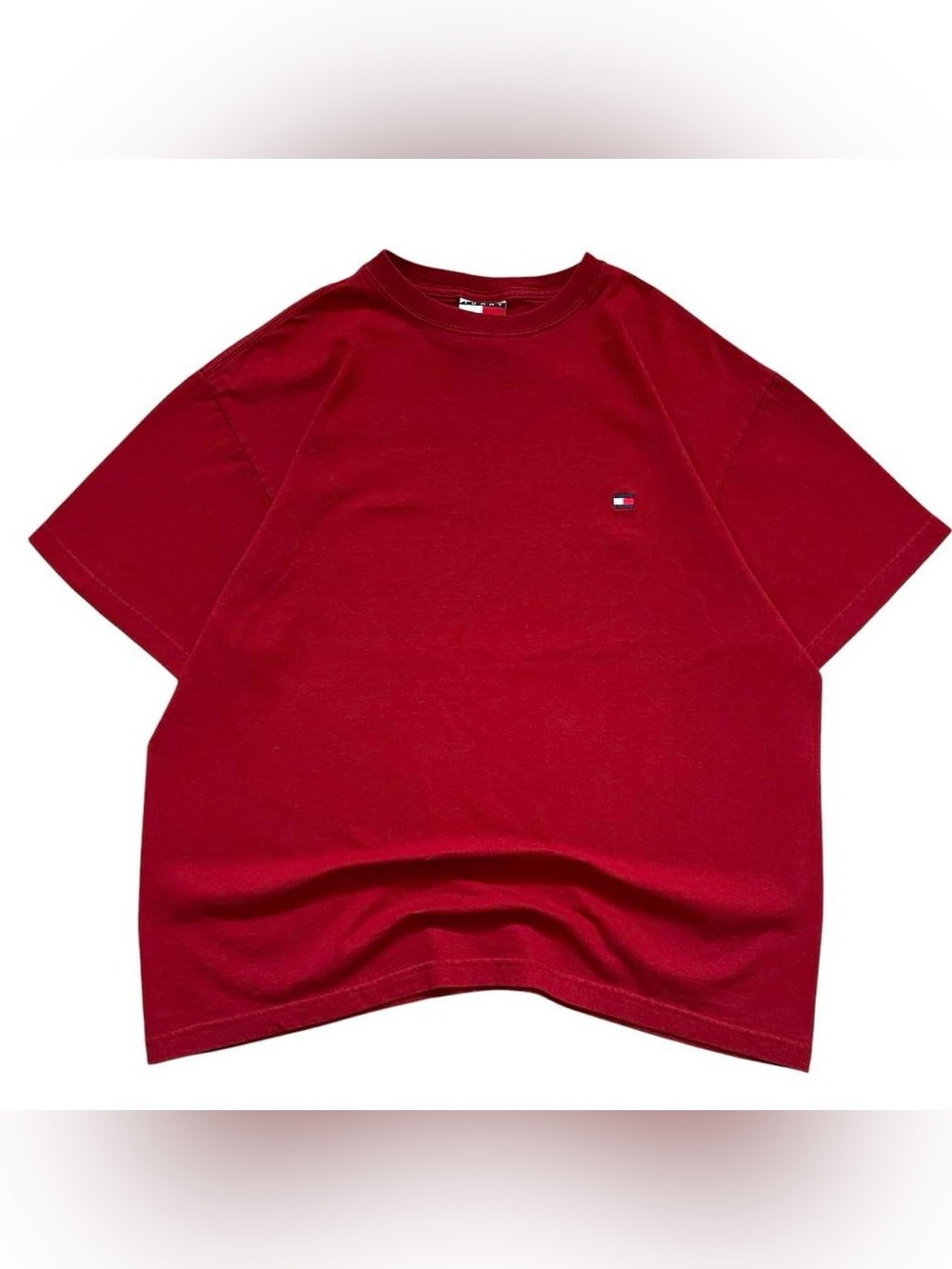 2000s red Tommy Hilfiger t-shirt
